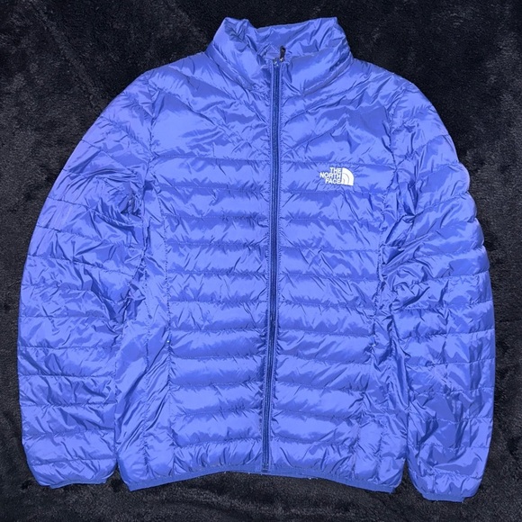 -Vintage North Face Blue Puffer Jacket
-Size Small - Picture 1 of 7